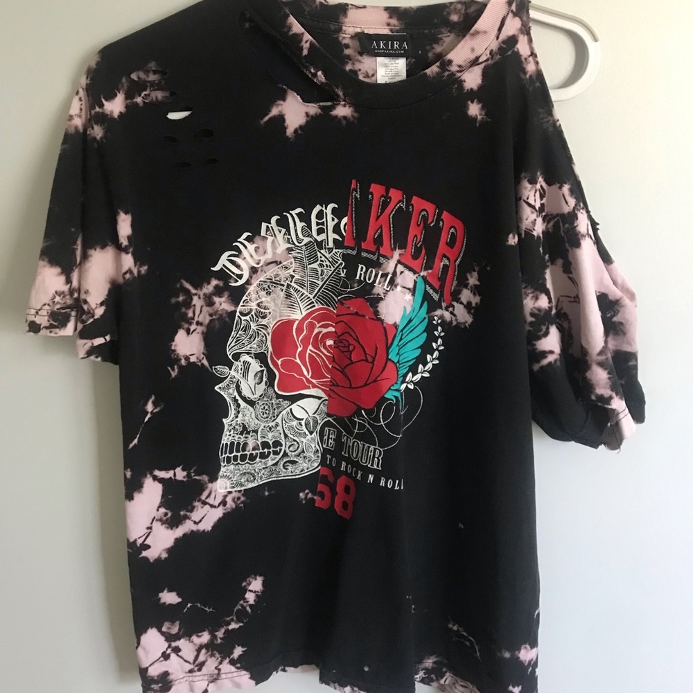 Acid Wash Akira Oversized Tee